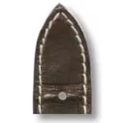 RIOS Avandgarde Jaeger LeCoultre aligátorbőr óraszíj, mokkabarna, 19/16mm