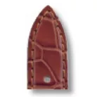 RIOS Geneve Patek Philippe aligátorbőr óraszíj, mahagóni barna, 19/14mm