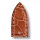 RIOS Geneve Patek Philippe aligátorbőr óraszíj, konyakbarna, 21/16mm