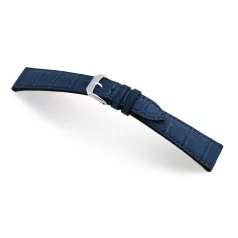   RIOS Geneve Patek Philippe aligátorbőr óraszíj, óceánkék, 21/16mm
