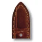 RIOS Lausanne Patek Philippe aligátorbőr óraszíj, mahagóni barna, 20/16mm