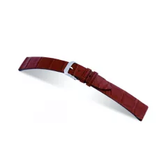   RIOS Zürich Patek Philippe aligátorbőr óraszíj, mahagóni barna, 17/16mm