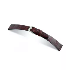   RIOS Basel Patek Philippe aligátorbőr óraszíj, mahagóni barna, 21/16mm
