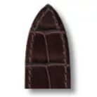 RIOS Versailles Cartier Pasha aligátorbőr óraszíj, mokkabarna, 18/16mm