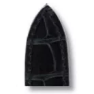 RIOS Versailles Cartier Pasha aligátorbőr óraszíj, fekete, 20/18mm