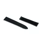 RIOS Louvre Cartier Tank aligátorbőr óraszíj, fekete,  "M" 20/18mm