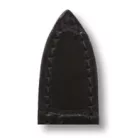 RIOS Louvre Cartier Tank aligátorbőr óraszíj, fekete,  "M" 20/18mm