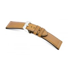 RIOS Firenze Panerai bőr óraszíj, homok, 26/22mm