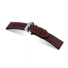 RIOS Milano Panerai bőr óraszíj, mahagóni barna, 24/24mm