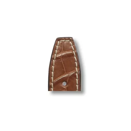 RIOS Hurricane IWC aligátorbőr óraszíj, konyakbarna, 20/18mm