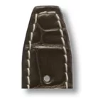 RIOS Hurricane IWC aligátorbőr óraszíj, mokkabarna, 20/18mm