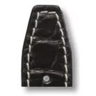 RIOS Hurricane IWC aligátorbőr óraszíj, fekete, 22/18mm