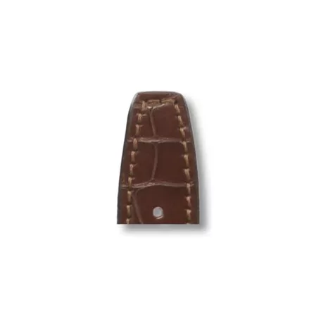 RIOS Spitfire IWC aligátorbőr óraszíj, mahagóni barna, 20/18mm