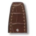 RIOS Spitfire IWC aligátorbőr óraszíj, mahagóni barna, 21/18mm