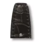 RIOS Spitfire IWC aligátorbőr óraszíj, fekete, 20/18mm