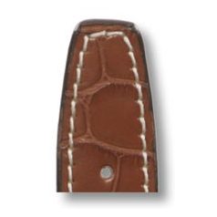   RIOS Thunderbird IWC aligátorbőr óraszíj, konyakbarna, 19/16mm