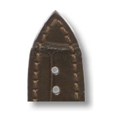 RIOS Master Omega bőr óraszíj, mokkabarna, 19/16mm