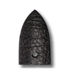 RIOS Kempten bőr óraszíj, fekete, 16/14mm