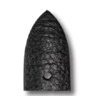 RIOS Kempten bőr óraszíj, fekete, 20/18mm