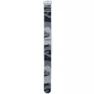 Hirsch Rush NATO óraszíj, fekete/kék/szürke, camouflage, 22 mm