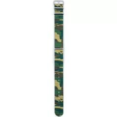  Hirsch Rush NATO óraszíj, barna/zöld/homok, camouflage, 20 mm