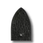 RIOS Mittenwald bőr óraszíj, fekete, 20/16mm