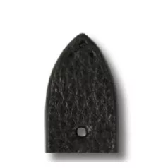 RIOS Mittenwald bőr óraszíj, fekete, 20/16mm