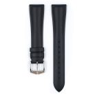 Hirsch Urbane kaucsuk óraszíj, fekete, 22/18