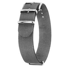 Hirsch Rush Recycle NATO óraszíj, szürke, 20 mm