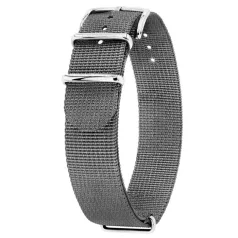Hirsch Rush Recycle NATO óraszíj, szürke, 22 mm