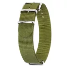 Hirsch Rush Recycle NATO óraszíj, zöld , 20 mm