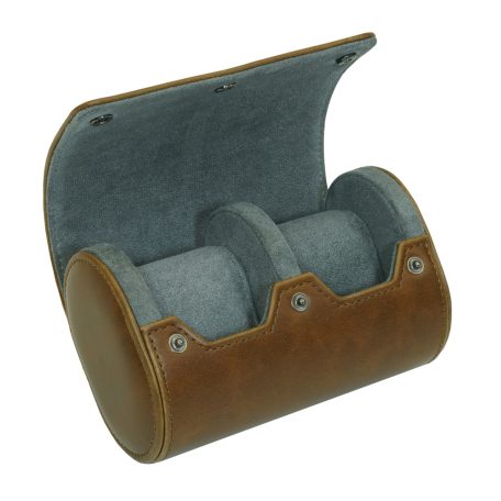 HENGERES UTAZÓ ÓRATARTÓ DOBOZ 2 ÓRÁNAK, BARNA