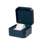 TEXTILBŐR ÓRATARTÓ DOBOZ, ÓRADOBOZ 1 ÓRÁNAK, KÉK