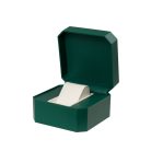 TEXTILBŐR ÓRATARTÓ DOBOZ, ÓRADOBOZ 1 ÓRÁNAK, ZÖLD
