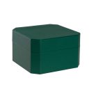 TEXTILBŐR ÓRATARTÓ DOBOZ, ÓRADOBOZ 1 ÓRÁNAK, ZÖLD