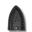 RIOS Schongau bőr óraszíj, fekete, 20/18mm