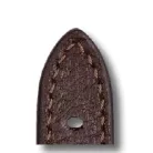 RIOS Tegernsee bőr óraszíj, mokkabarna, 20/18mm