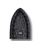 RIOS Tegernsee bőr óraszíj, fekete, 20/18mm