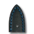 RIOS Smart bőr óraszíj, fekete/kék, 18/16mm