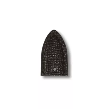 RIOS French bőr óraszíj, fekete, 20/18mm