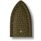 RIOS French bőr óraszíj, olivazöld, 20/18mm