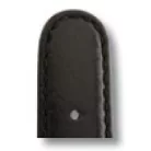 RIOS Arizona bőr óraszíj, fekete, 20/18mm