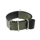 RIOS Nato Warsaw canvas óraszíj, olivazöld, 18/18mm