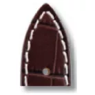 RIOS New Orleans bőr óraszíj, mokkabarna, 20/18mm