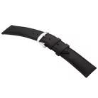 STAILER Premium Water Resistant bőr óraszíj, fekete 20/18 L