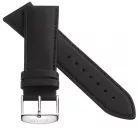 STAILER Premium Water Resistant bőr óraszíj, fekete 22/20 L