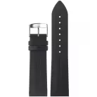 STAILER Premium Water Resistant bőr óraszíj, fekete 22/20 L