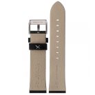 STAILER Premium Alaska nubuck bőr óraszíj, sötétbarna 22/20 L