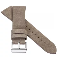   STAILER Premium Alaska nubuck bőr óraszíj, szürke 22/20 L