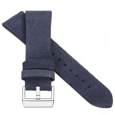 STAILER Premium Alaska nubuck bőr óraszíj, kék 22/20 L
